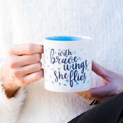 Soleil Home&trade; Porcelain Mug - With Brave Wings She Flies